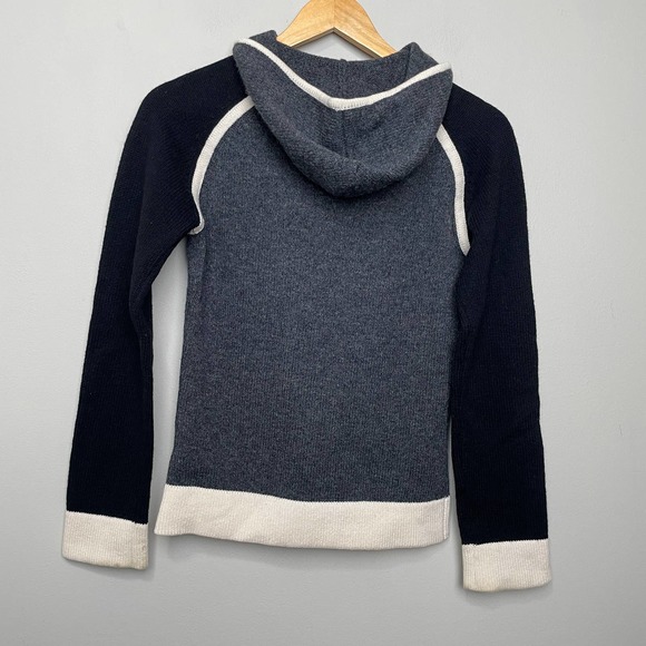 Helly Hanson Color Block Knit Sweater Half Zip Hoodie Embroidered Logo Black XS - Picture 2 of 10